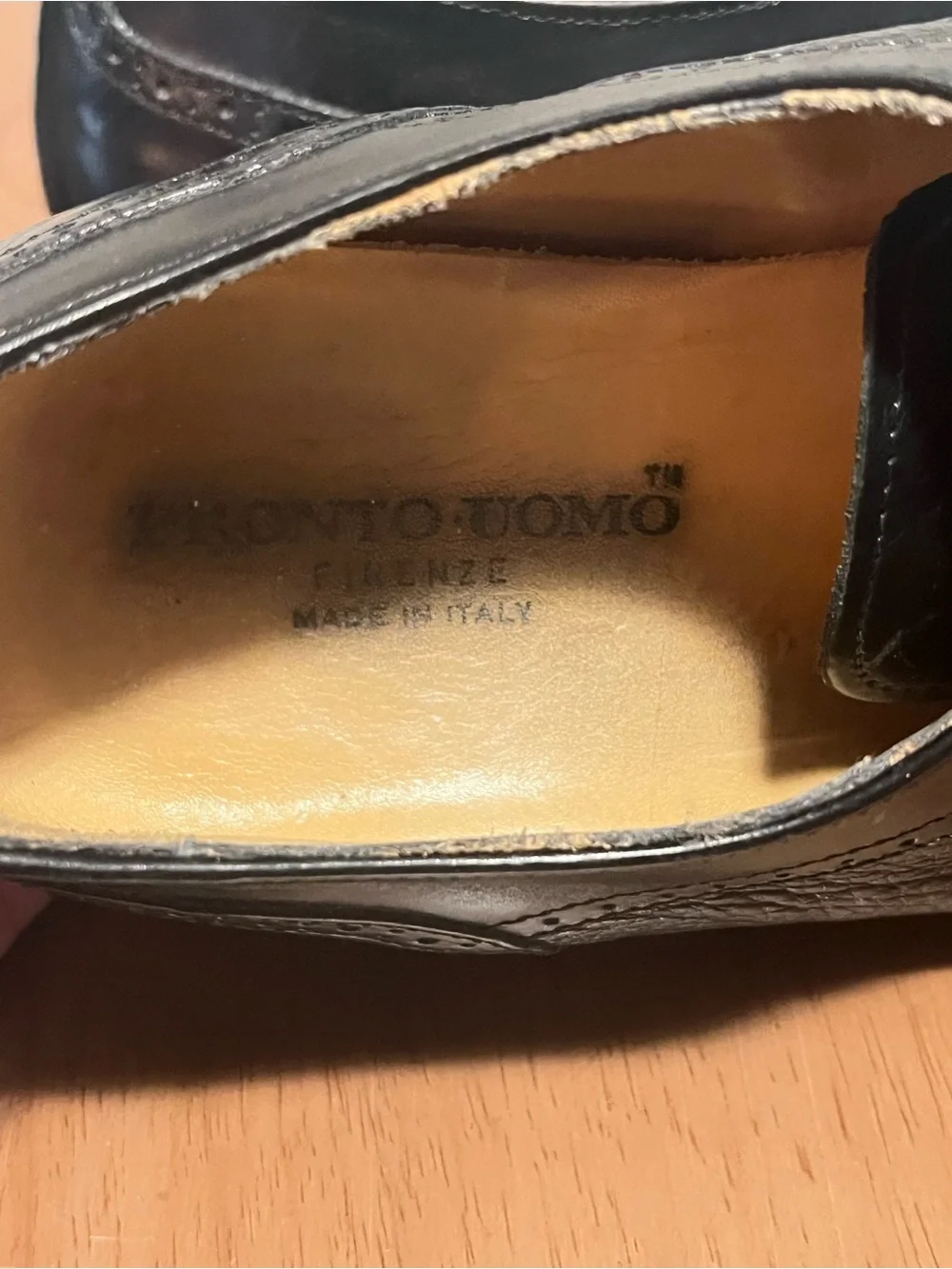 Pronto Uomo Firenze Leather Cap-toe Dress Shoes